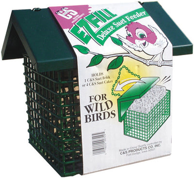 C&S E-Z Fill Deluxe Suet Feeder W/Roof
