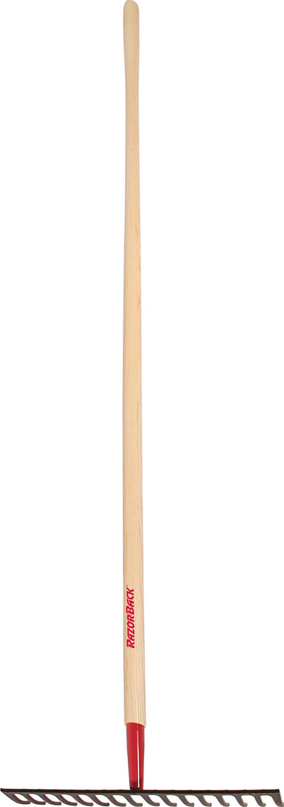 Razor-Back 16 Tine Level Head Forged Steel Rake