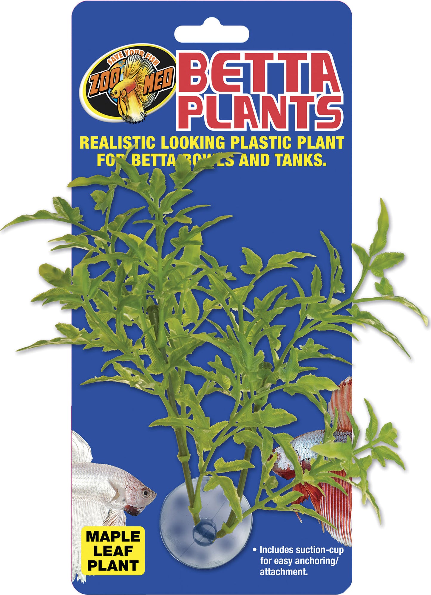 Betta Plants Maple Leaf Plastic Plant