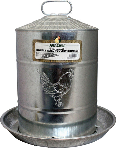 Galvanized Poultry Double Wall Drinker