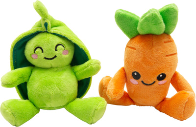 Sungarooz Pea And Carrot Plush Dog Toys