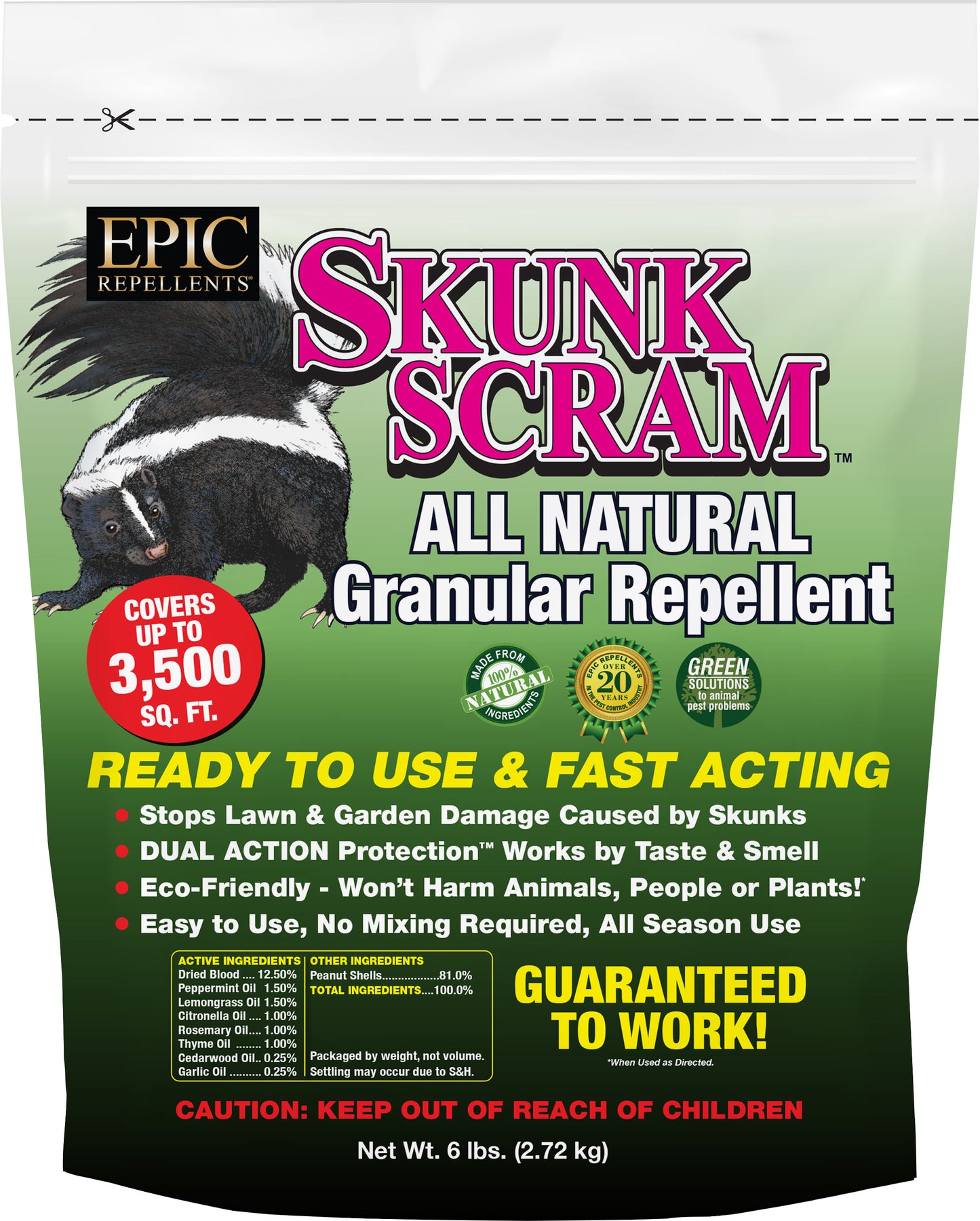 Skunk Scram All Natural Granular Repellent