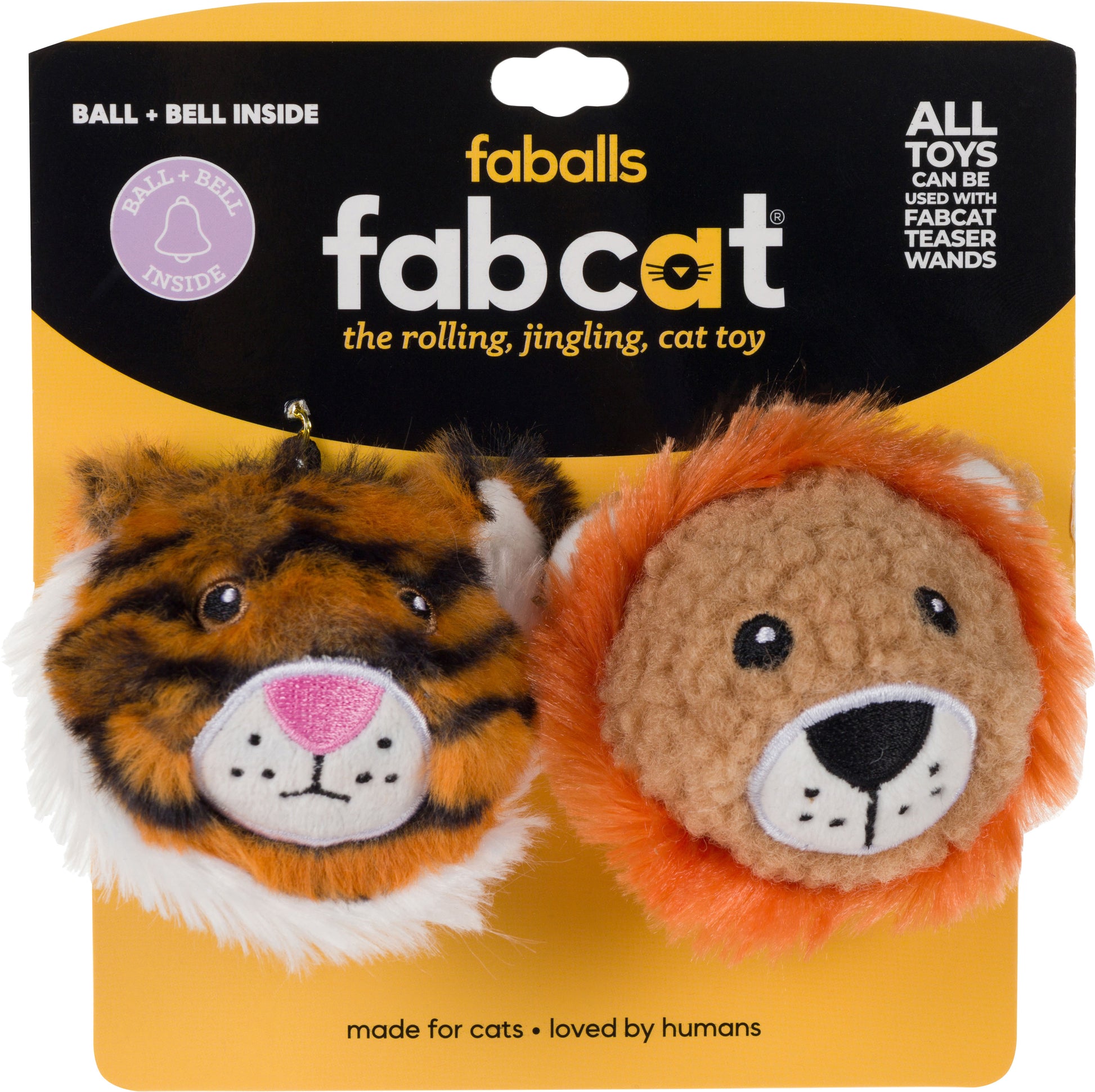 Fabcat Faball Lion And Tiger For Cats