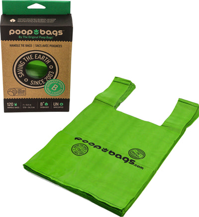 The Original Poop Bags Biobased Handle Tie Bags
