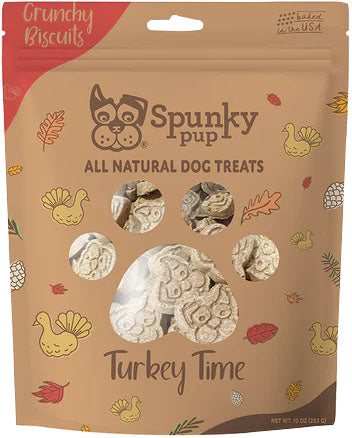 Spunkypup Turkey Time Biscuits For Dogs