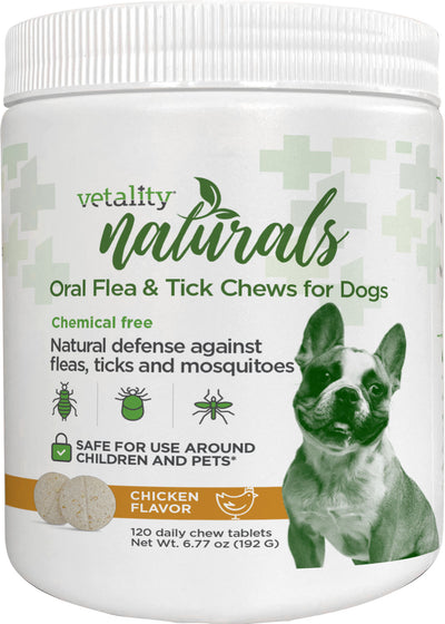 Vetality Naturals Oral Flea & Tick Chews For Dogs