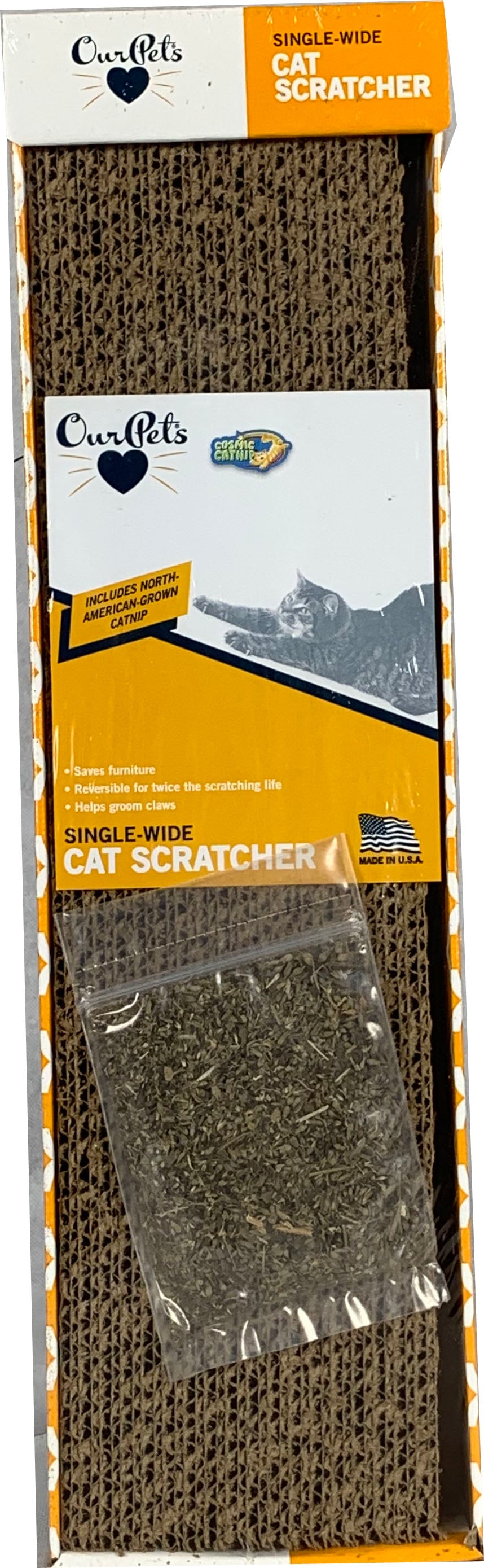 Cosmic Catnip Single-Wide Cat Scratcher