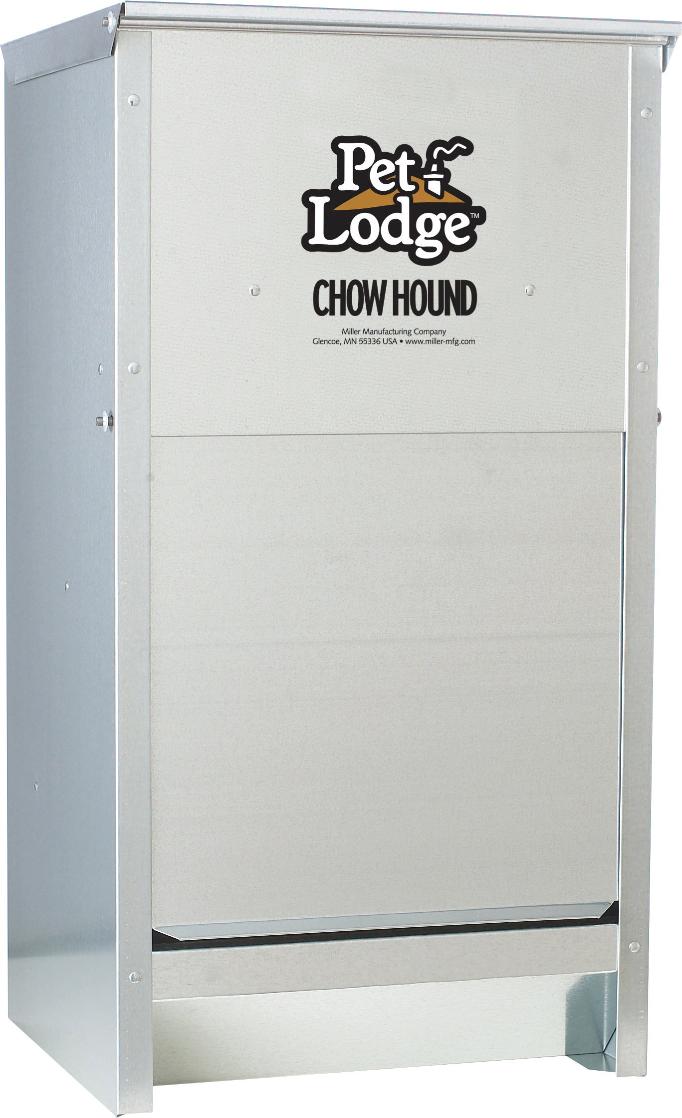 Pet Lodge Chow Hound Galvanized Dog Feeder