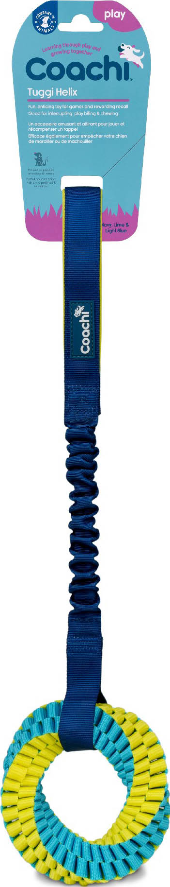Coachi Tuggi Elastic Helix Super Tough Tug Toy