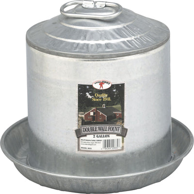 Little Giant Double Wall Poultry Fount Galvanized