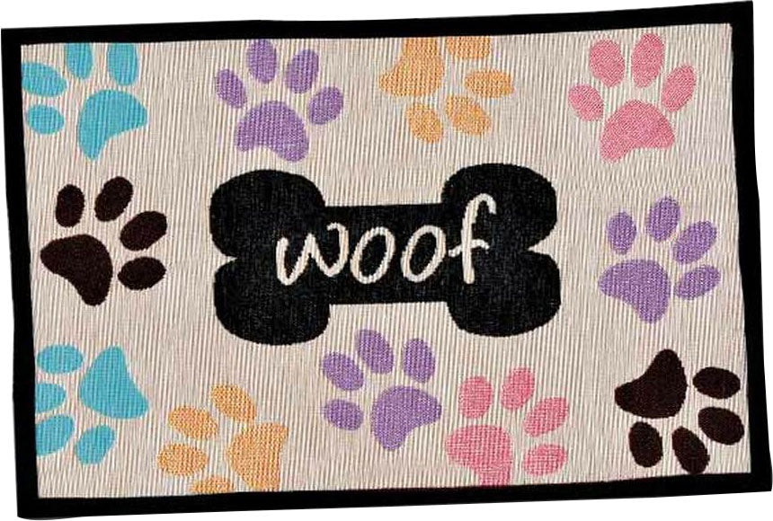 Bella Woof Paws Fashion Mat Multi