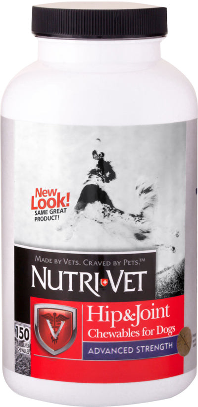 Nutri-Vet Hip & Joint Adv Strength Chews For Dogs