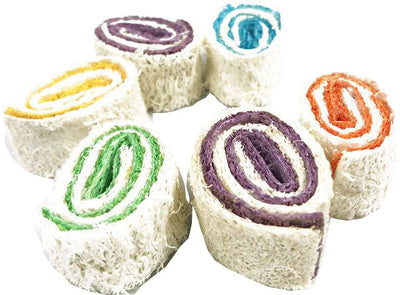 Nibbles Loofah Roll-Ups Chew Toy