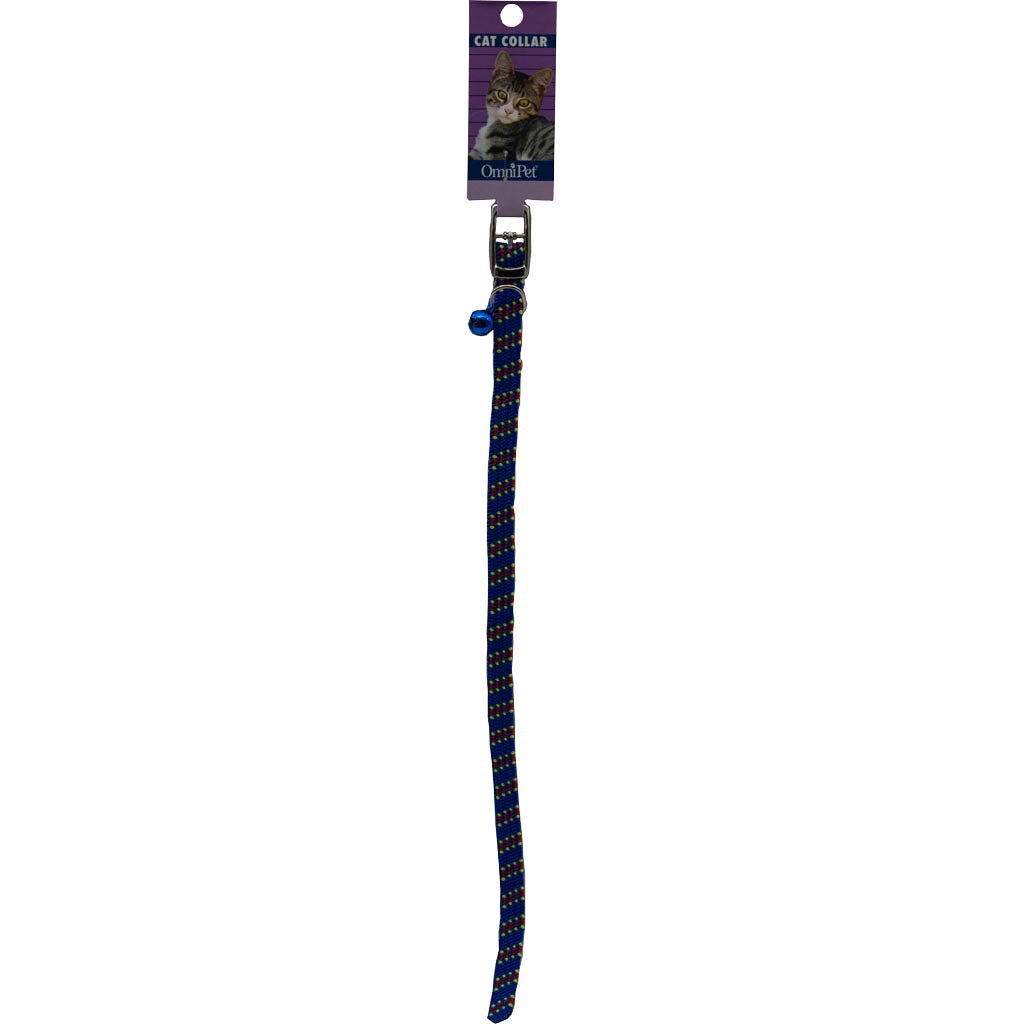 Pattern Stretch Cat Kwik Klip Collar W/ Bell