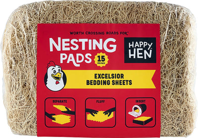 Happy Hen Excelsior Nest Box Bedding Pads