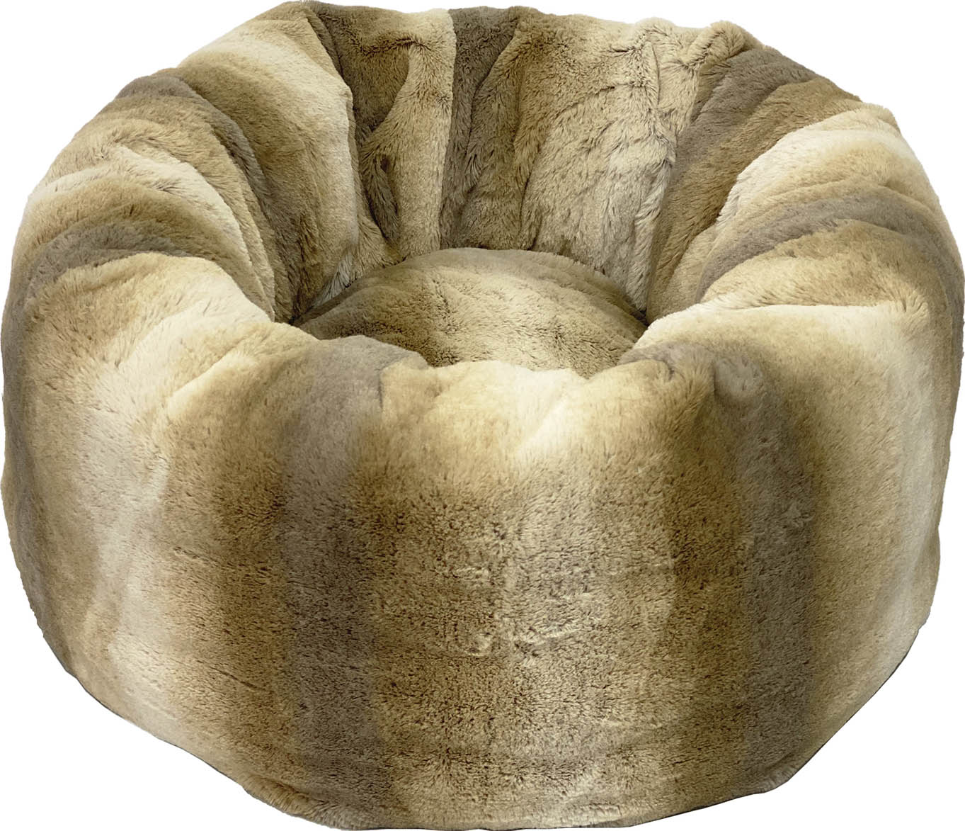 Sleep Zone Faux Fur Round Bed