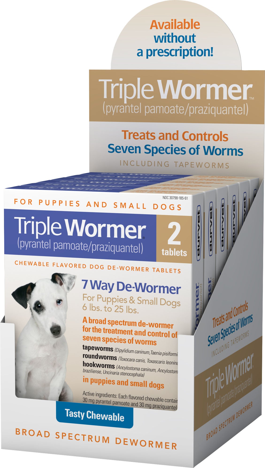 Durvet Triple Wormer For Puppies & Small Dogs
