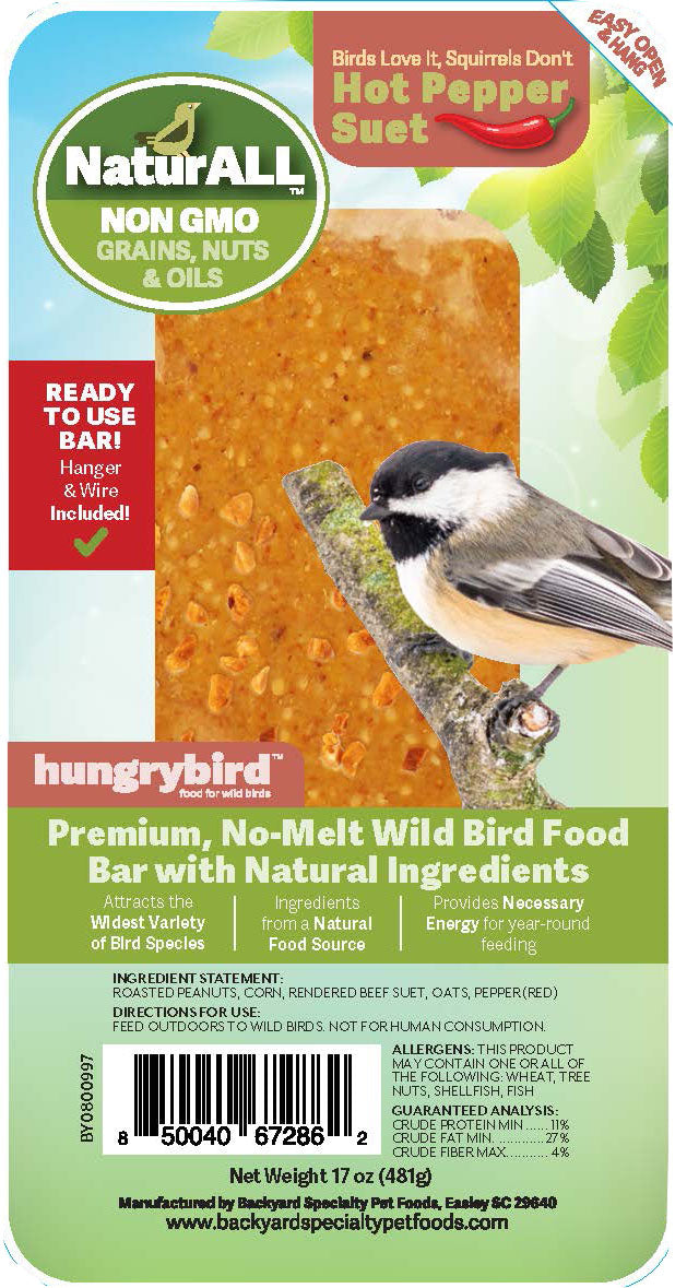 Hungrybird Rtu Naturall Non Gmo Suet Bar