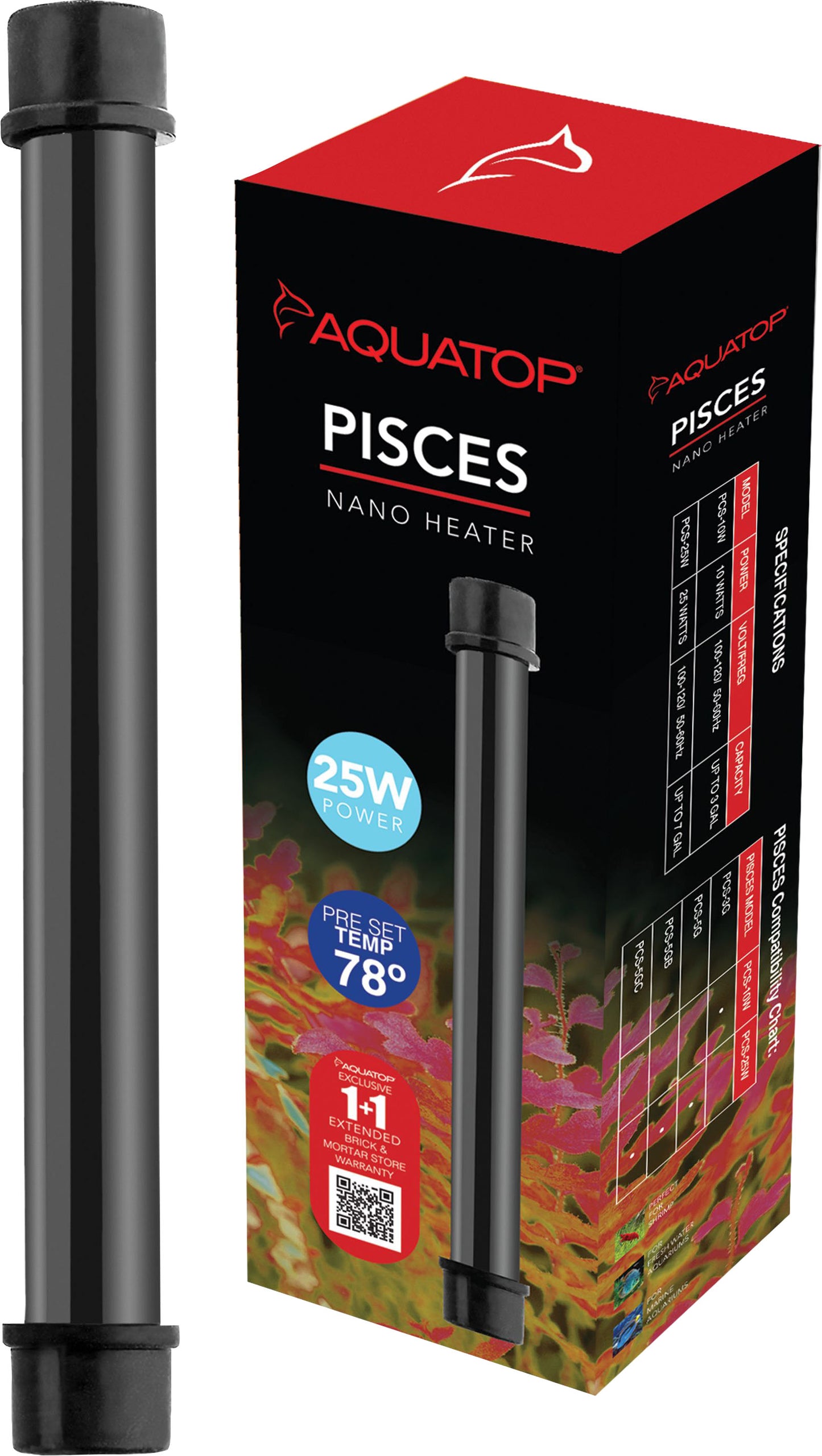Pisces Nano Heater W/Thermostat