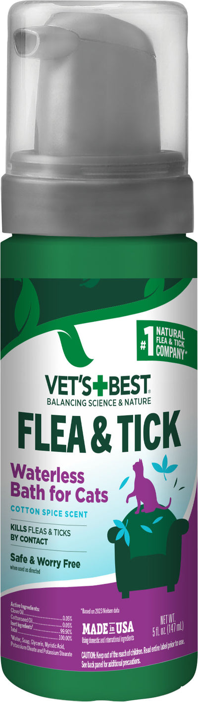 Vet'S Best Flea & Tick Cat Waterless Bath