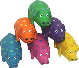 Multipet Squeakables Globlets Latex Grunting Pigs