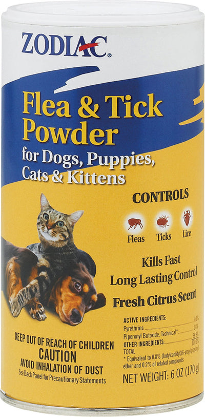Zodiac Flea & Tick Powder For Dogs & Cats