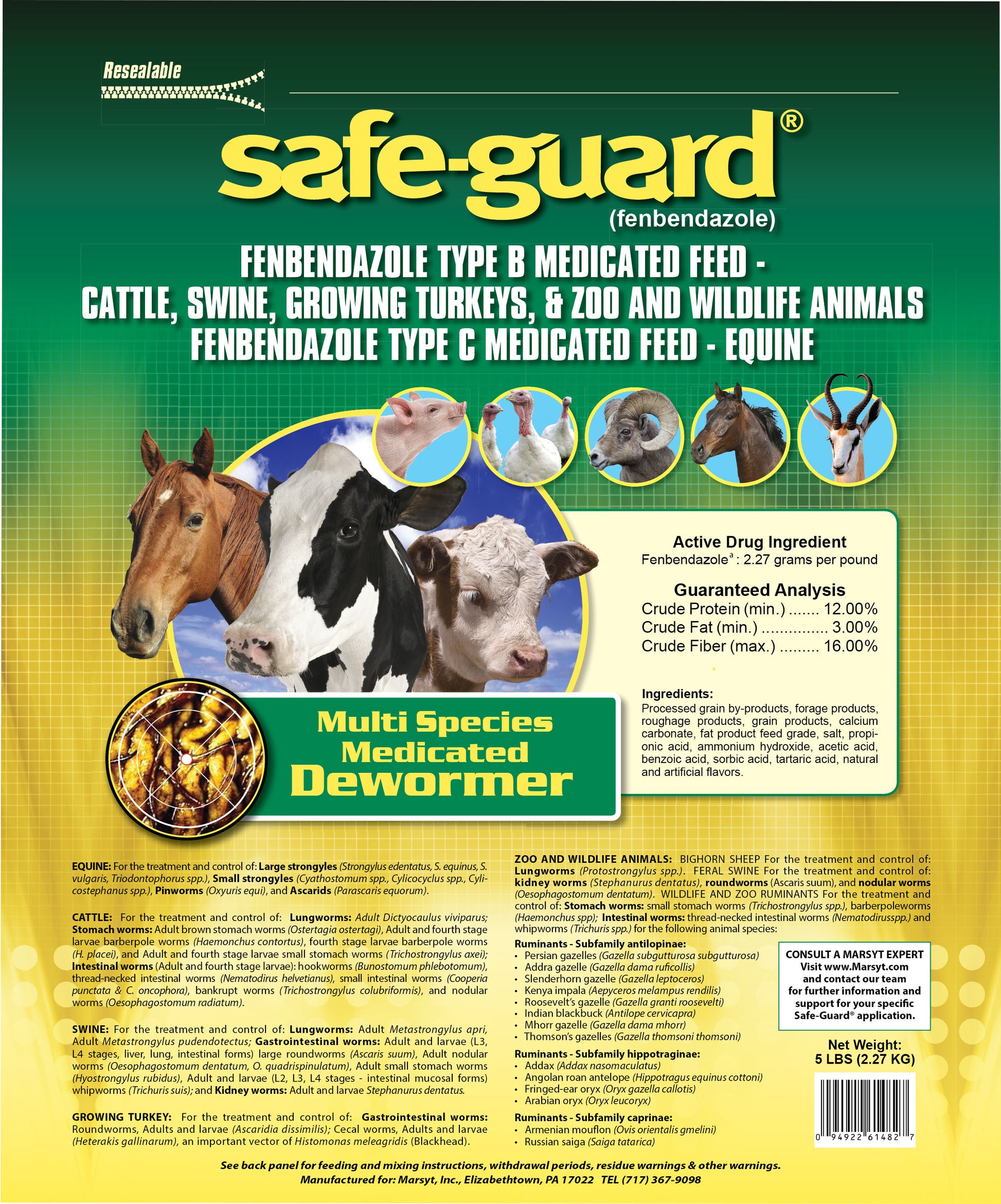 Safe-Guard 0.5% Multi-Species Dewormer