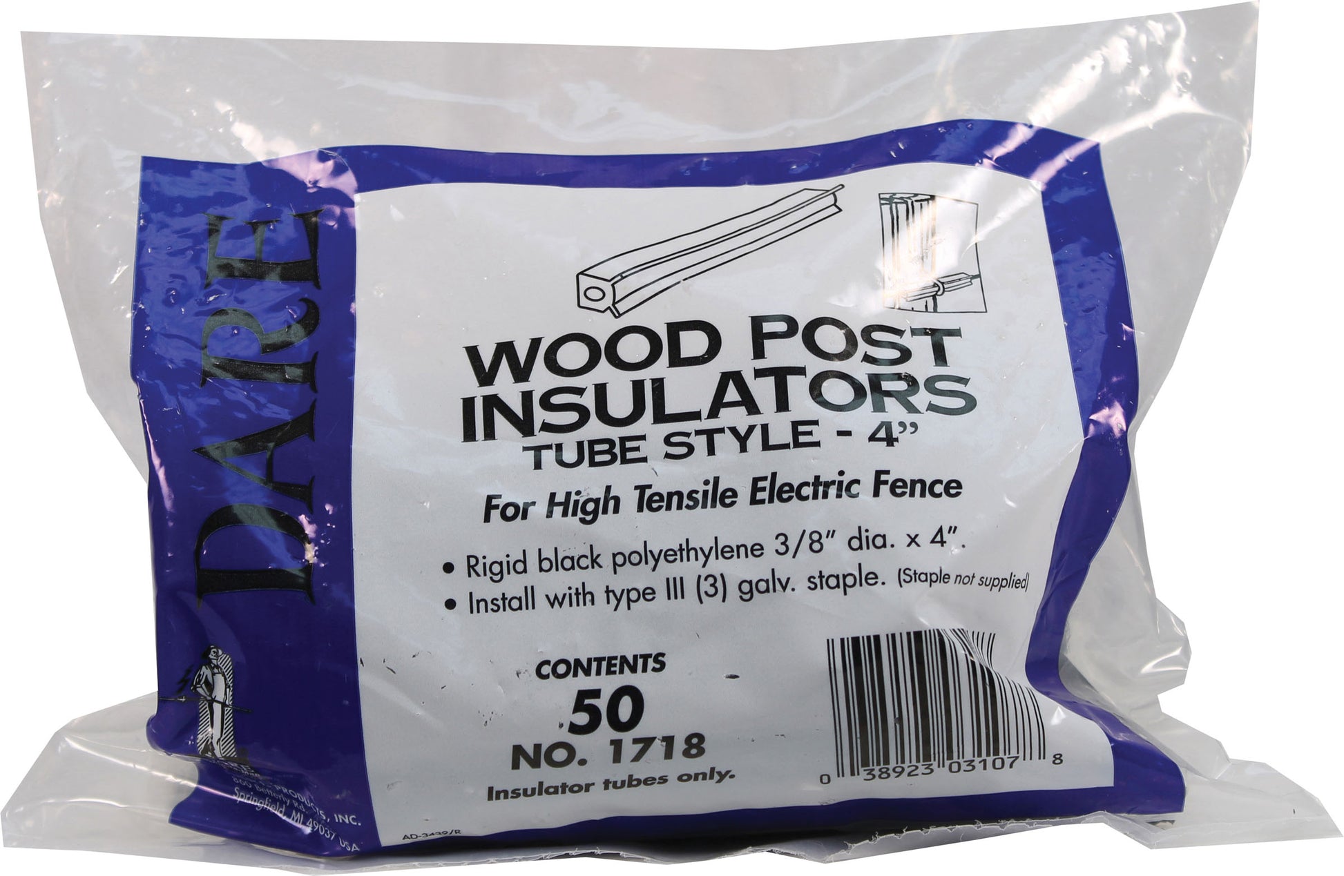 Dare Tube Style Wood Post Insulator