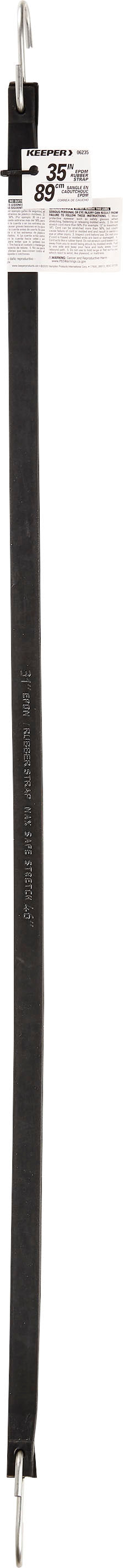 Keeper Epdm Rubber Strap  W/S Hooks