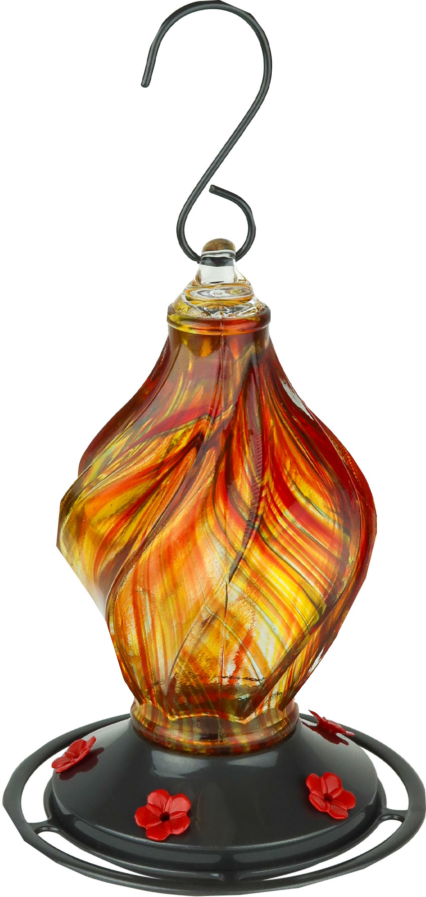 Ecocycle Sunburst Sipper Handblown Hummingbird Fdr