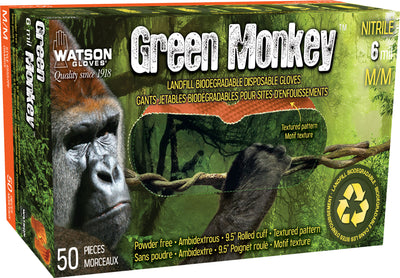Watson Gloves Green Monkey Nitrile Disposable