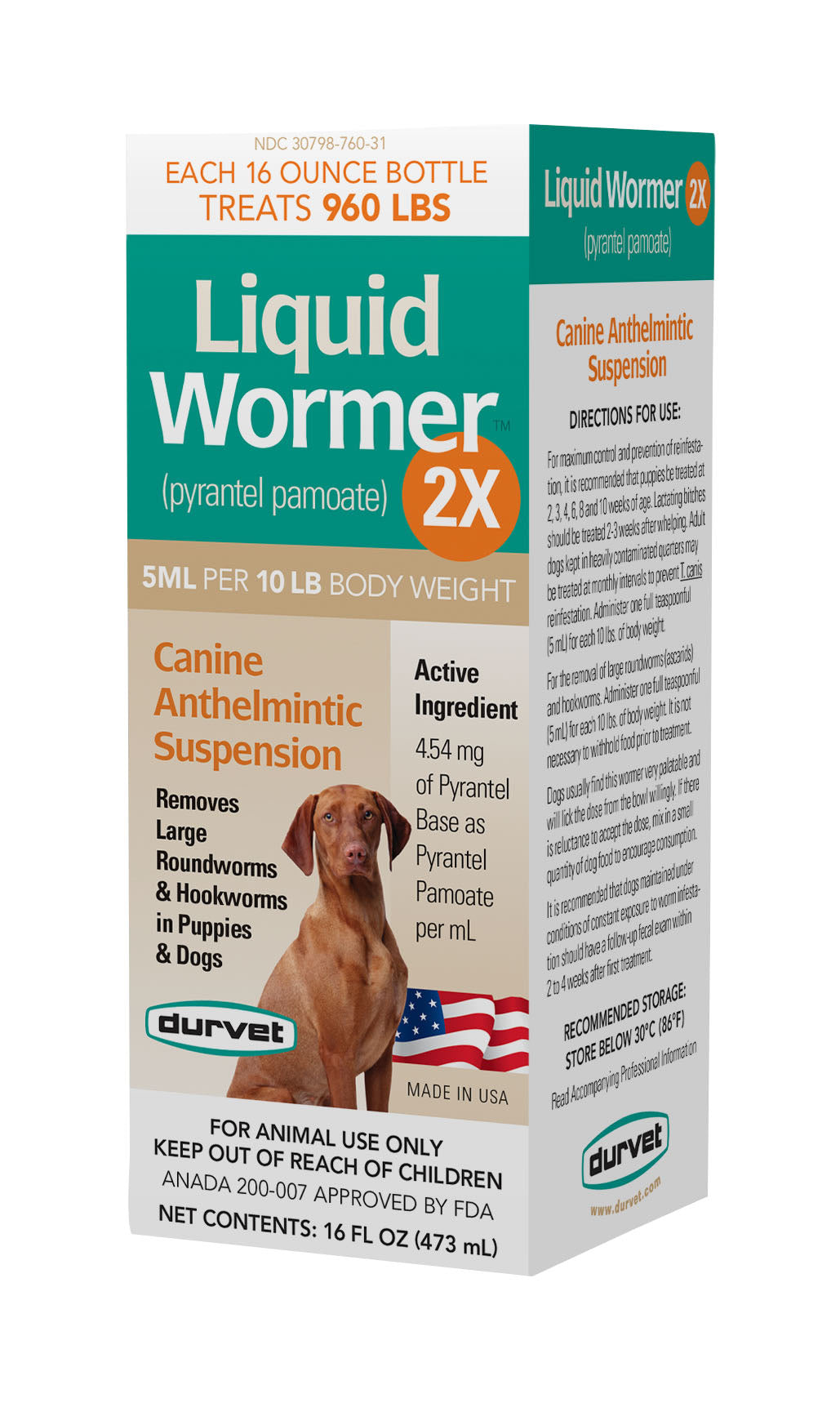 Durvet Liquid Wormer 2x For Dogs & Puppies