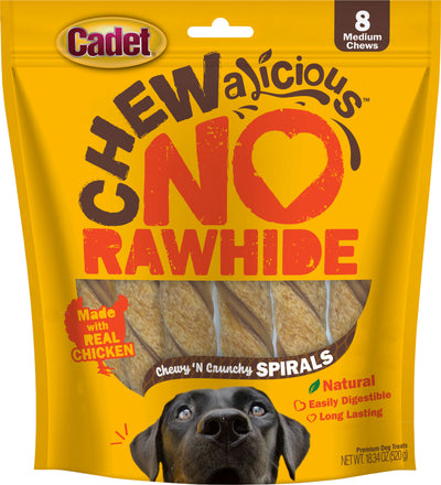 Cadet Chewalicious Rawhide-Free Spiral