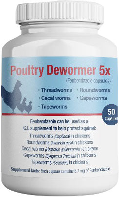Poultry Dewormer 5x G.I. Supplement