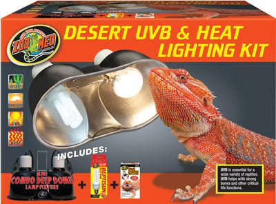 Desert Uvb And Heat Lighting Kit