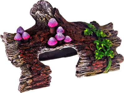 Exotic Environments Log Hideaway With Vines