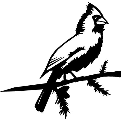 Esschert Design Metal Cardinal Tree Silhouette