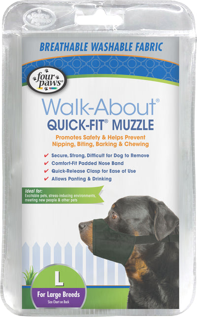 Four Paws Walk About Quick Fit Dog Muzzle