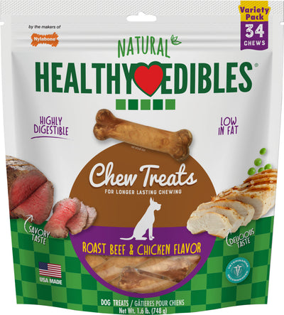 Healthy Edibles Natural Chew Variety Pack