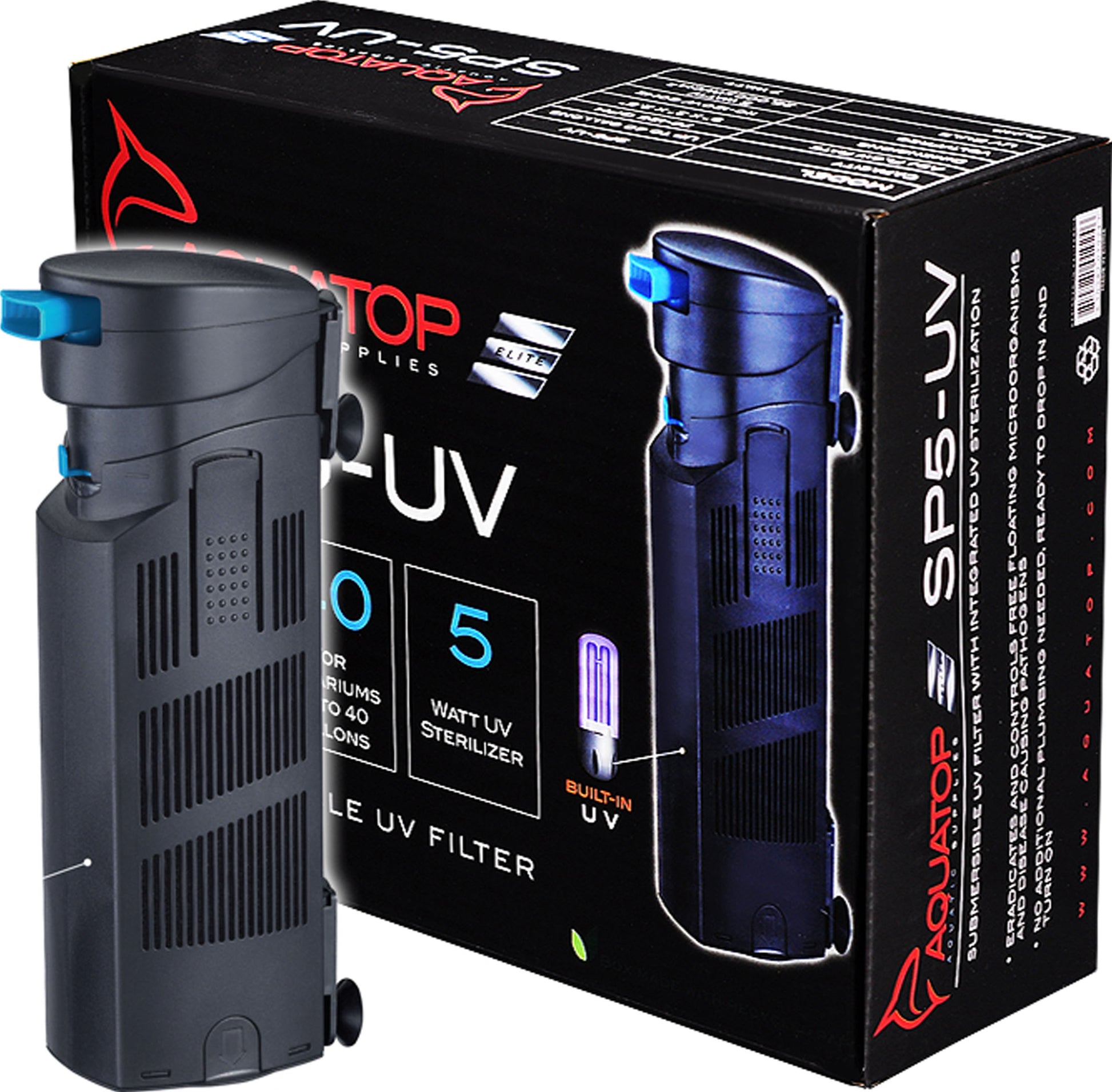 Aquatop Submersible Filter W/Uv Sterilizer
