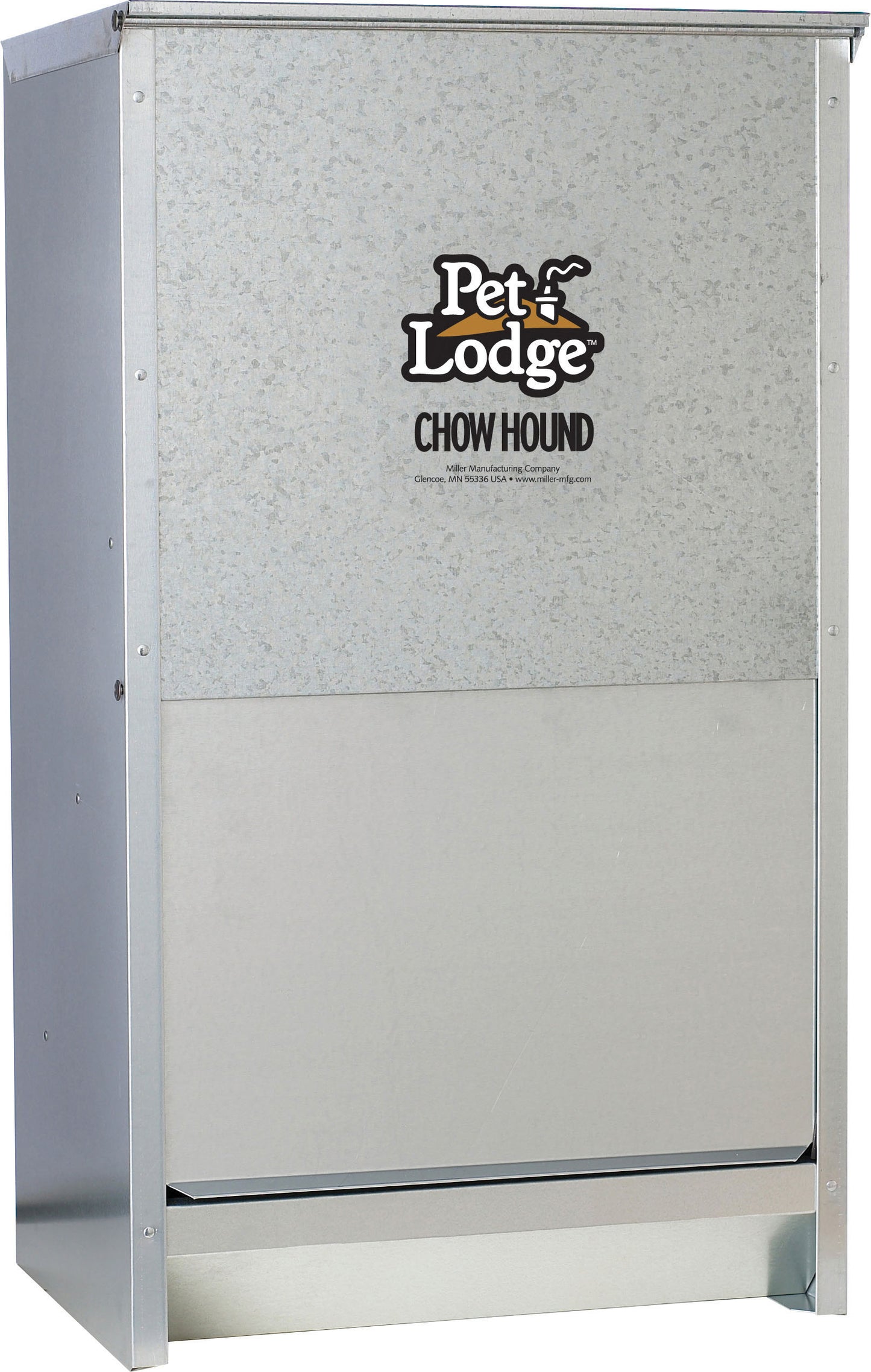 Pet Lodge Chow Hound Galvanized Dog Feeder