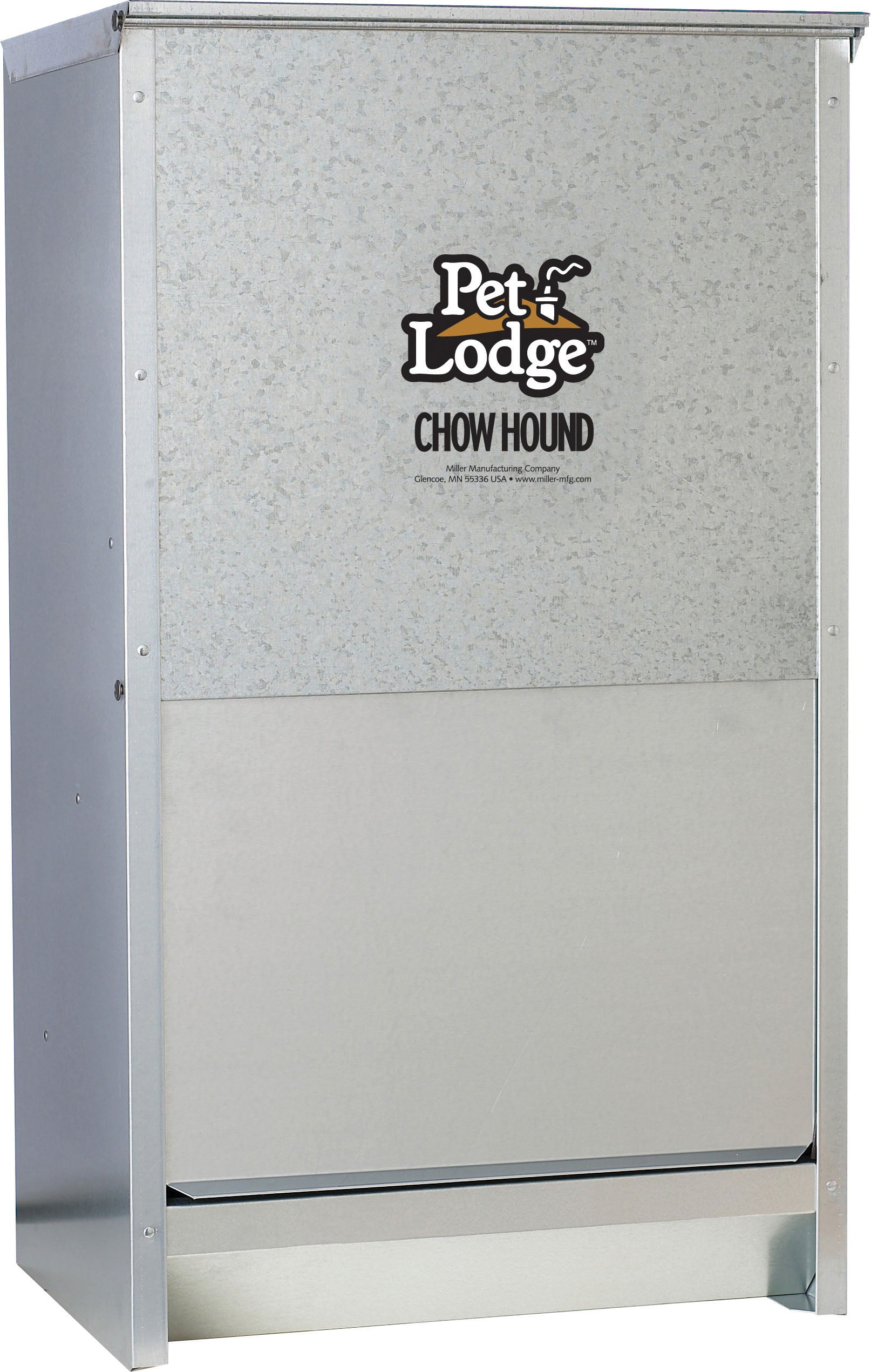 Pet Lodge Chow Hound Galvanized Dog Feeder