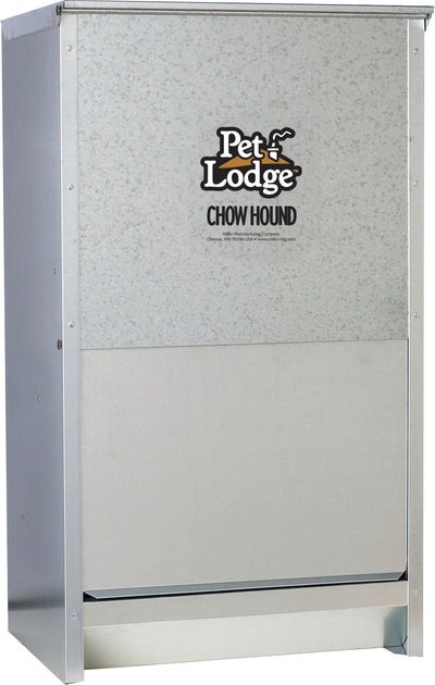 Pet Lodge Chow Hound Galvanized Dog Feeder