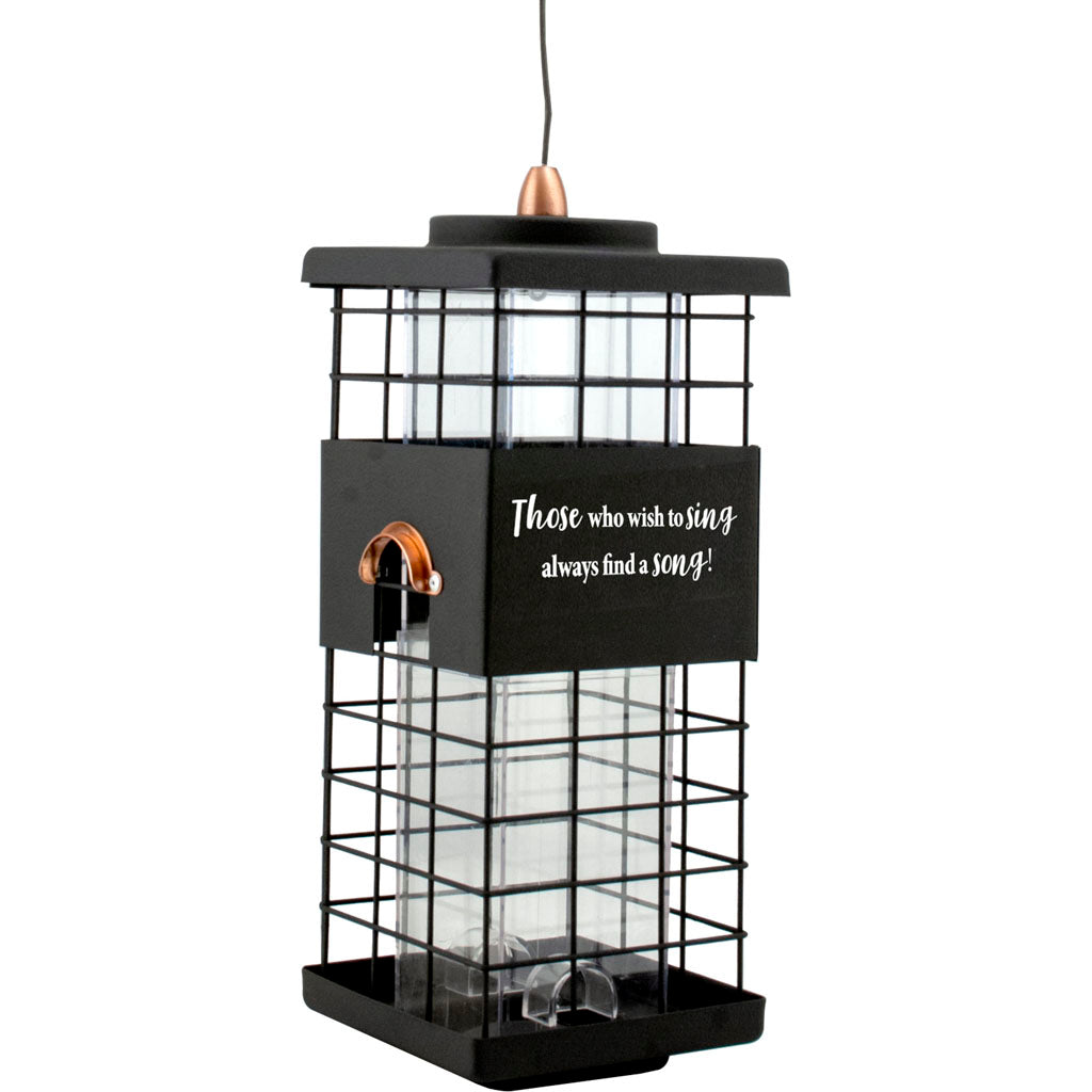 Modern Farmhouse Motivational Seed Feeder