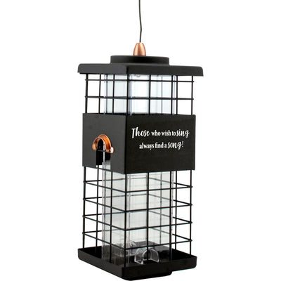 Modern Farmhouse Motivational Seed Feeder