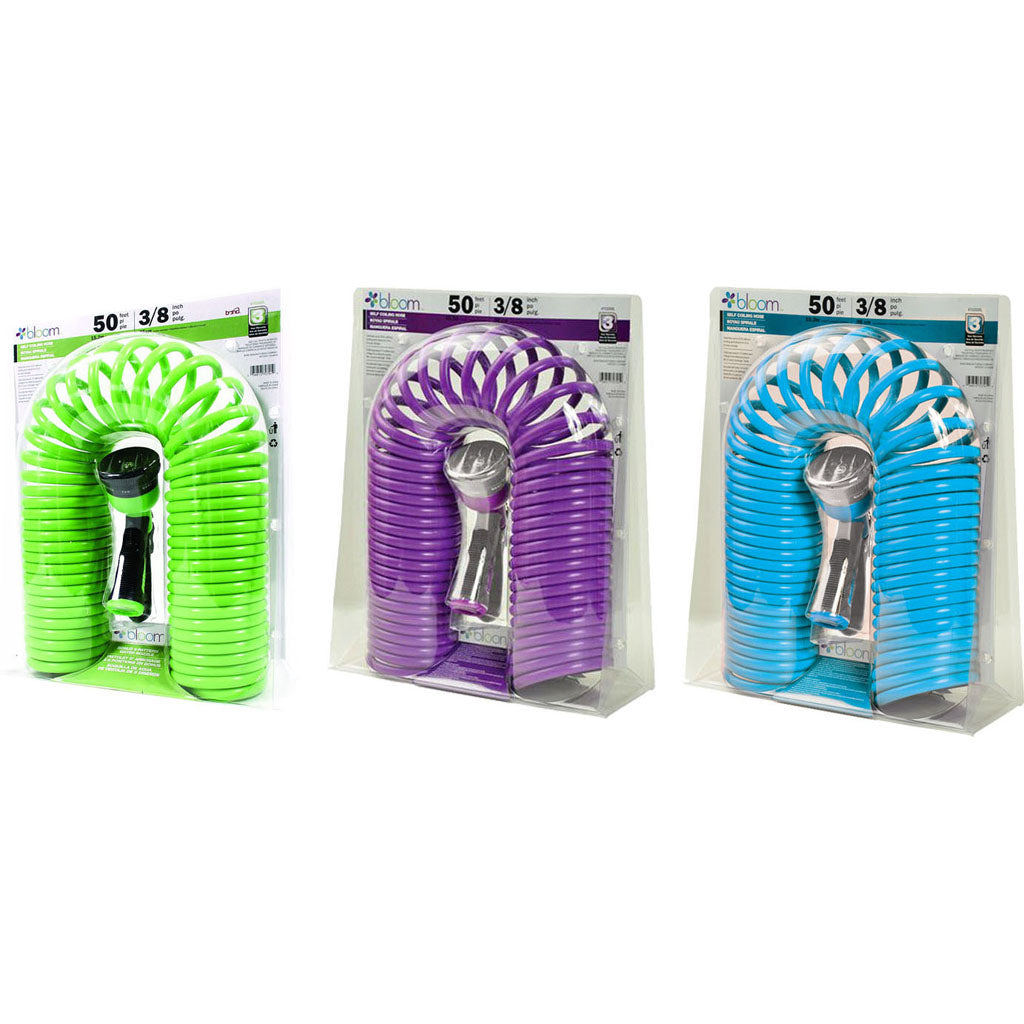 Bloom Self Coiling Hose W/Water Nozzle
