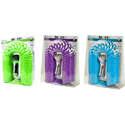Bloom Self Coiling Hose W/Water Nozzle