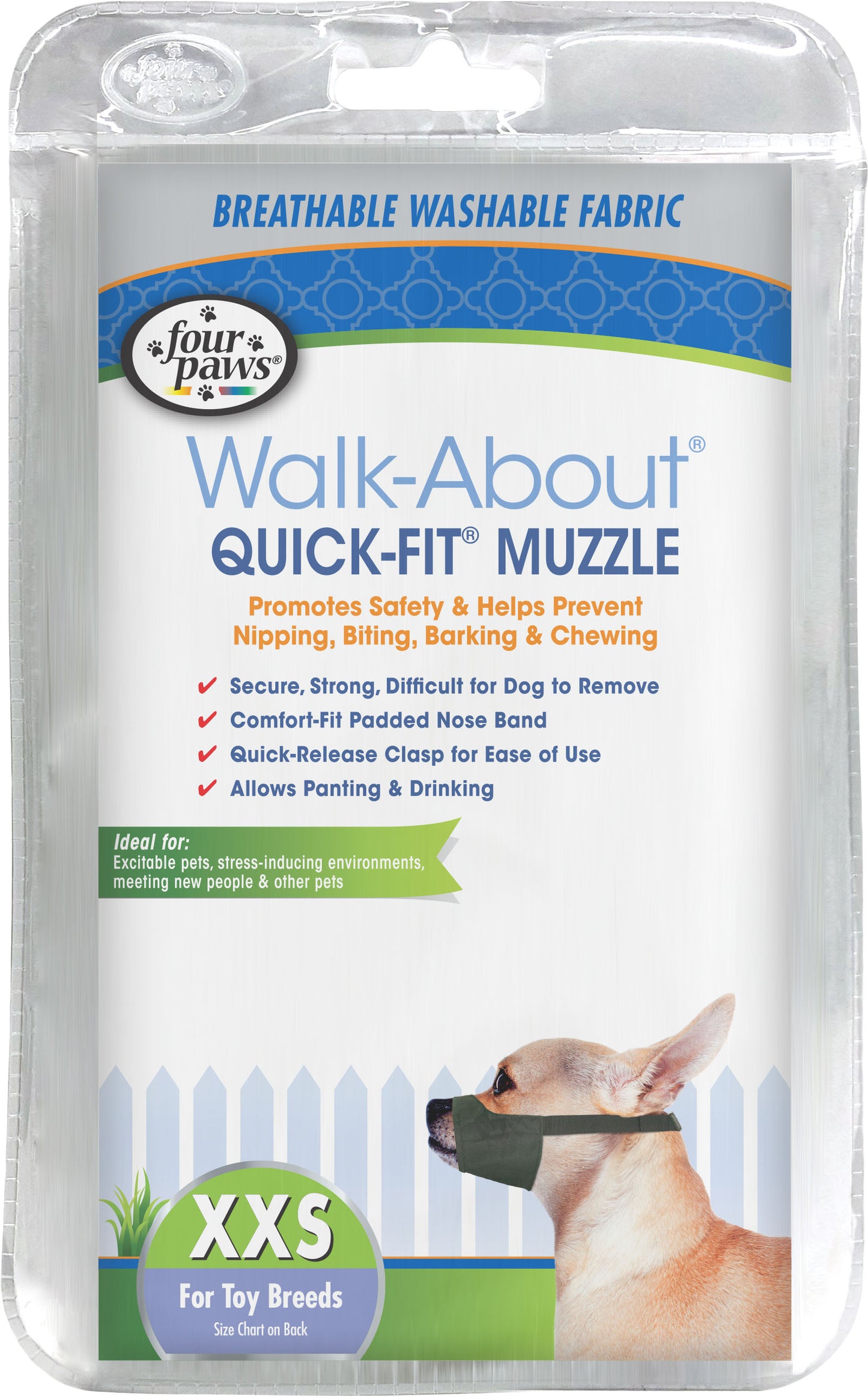 Four Paws Walk About Quick Fit Dog Muzzle