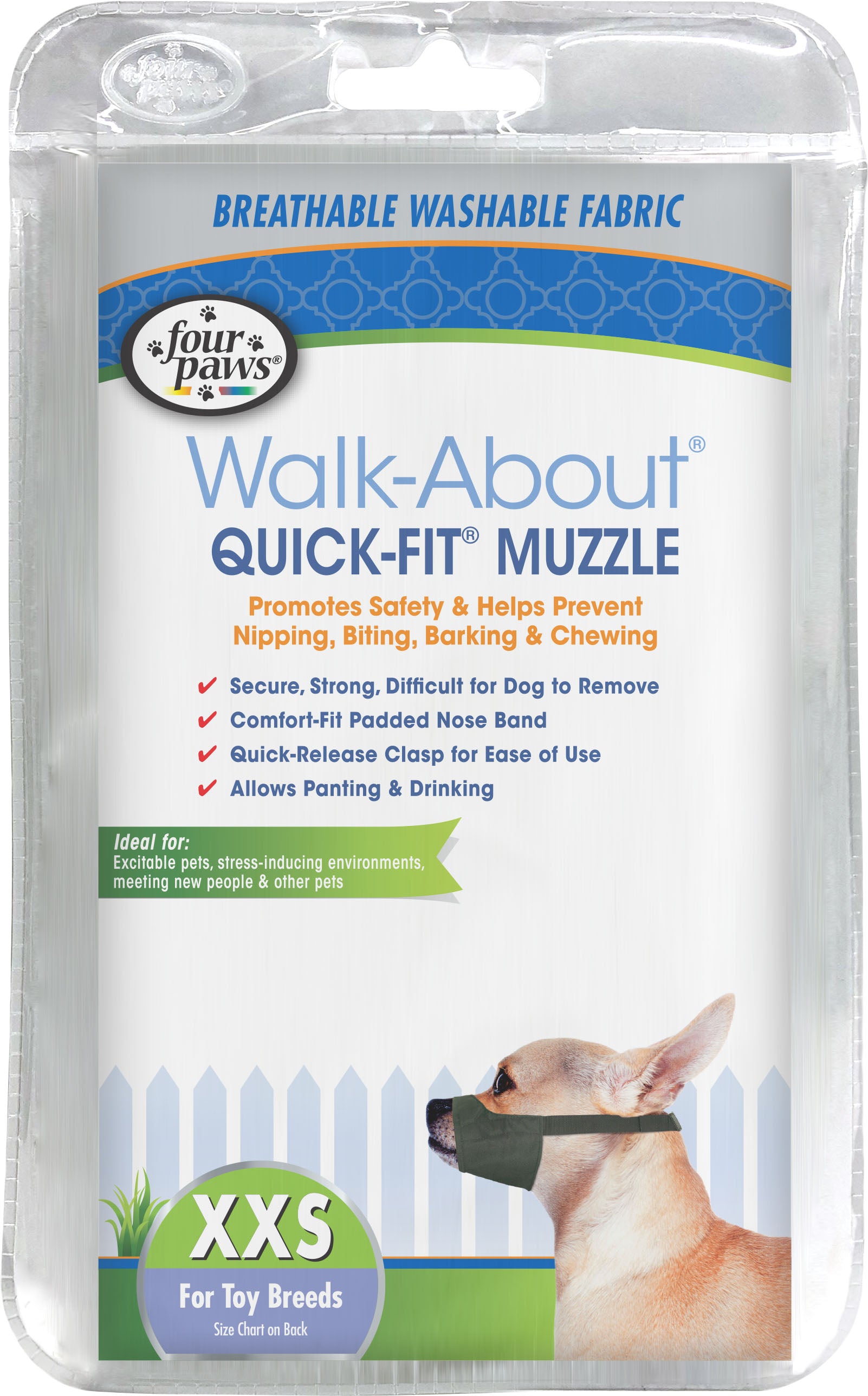 Four Paws Walk About Quick Fit Dog Muzzle