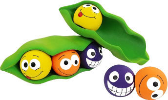 Multipet Squeakables Latex 3 Peas In A Pod
